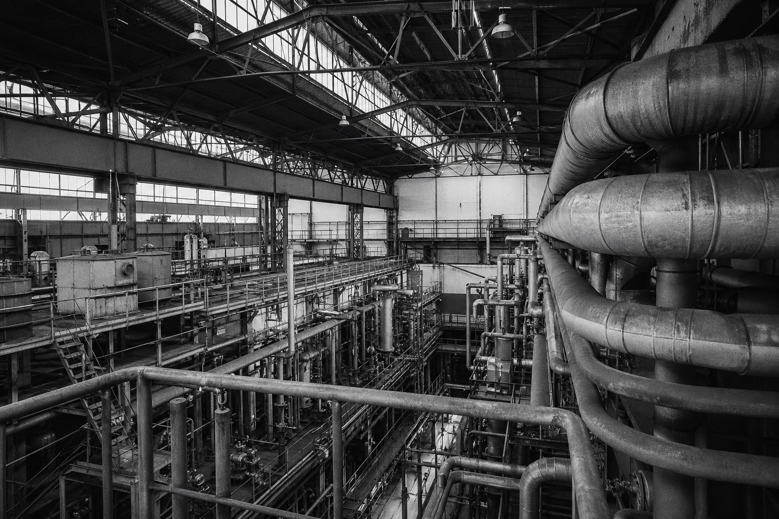 Estructura industrial: el estudio se lee en la geometría de la planta